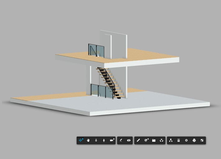 modélisation 3D escaliers